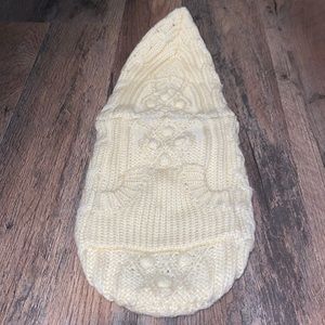 Companion Road Yellow Cable Knot Dog Sweater XS